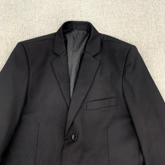 Tazio Boys Black Blazer 2 Button Notch Label Tetron Silk & Polyester Size 10 - Picture 13 of 16
